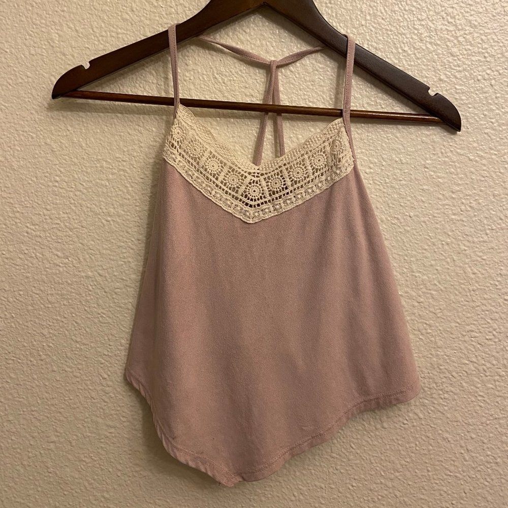 Faux Suede Top
